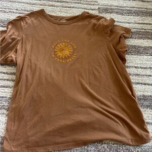 Old Navy Brown Graphic Tee